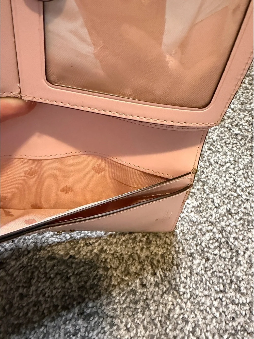 Kate Spade New York Pink Polka Dot Leather Wallet